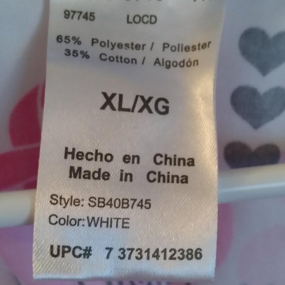 NWOT Women's Scrub Top October Breast Cancer Nursing Medical Dental-fields XL - Picture 8 of 8